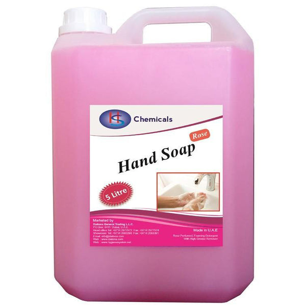 Hand Soap Rose (5L) - Hygiene System - Made in the UAE-HS HAND SOAP ROSE-Daitona General Trading LLC